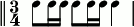 [3/4:&nbsp;8&nbsp;16&nbsp;16&nbsp;8&nbsp;16&nbsp;16&nbsp;4]