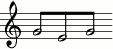 [G:&nbsp;g'&nbsp;e'&nbsp;g']