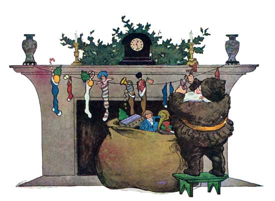 He filled all the stockings He filled all the stockings