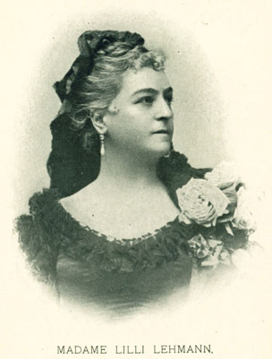 Madame Lilli Lehmann Madame Lilli Lehmann