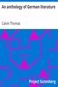 Cover of An anthology of German literature