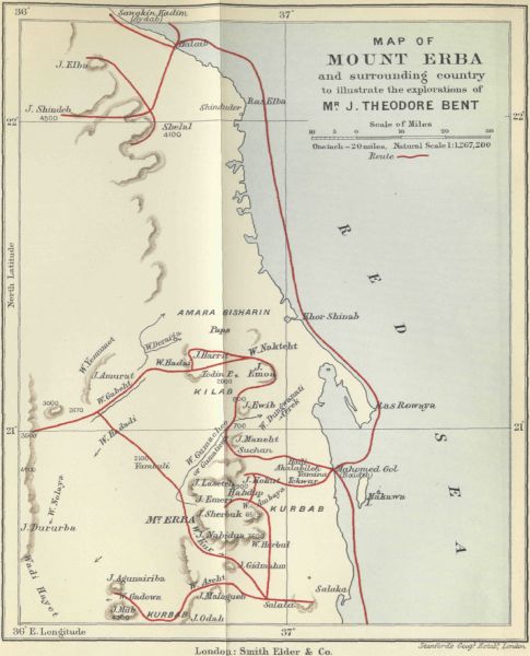MAP OF MOUNT ERBA