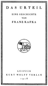 Cover of Das Urteil: Eine Geschichte