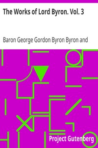 Cover of The Works of Lord Byron. Vol. 3