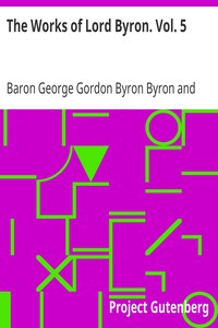 Cover of The Works of Lord Byron. Vol. 5
Poetry