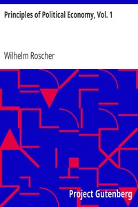 Cover of Principles of Political Economy, Vol. 1