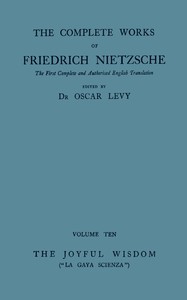 Cover of The Joyful Wisdom ("La Gaya Scienza")
