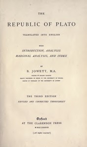Cover of The Republic of Plato