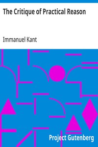 Cover of The Critique of Practical Reason