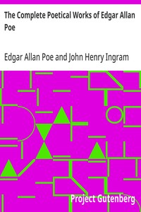 Cover of The Complete Poetical Works of Edgar Allan Poe
Including Essays on Poetry