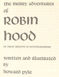 Cover of The Merry Adventures of Robin Hood