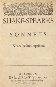 Cover of Shakespeare's Sonnets
