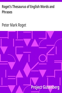 Cover of Roget's Thesaurus of English Words and Phrases