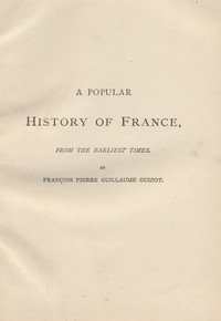Cover of A Popular History of France from the Earliest Times, Volume 5