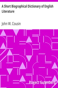 Cover of A Short Biographical Dictionary of English Literature