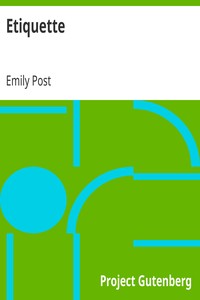 Cover of Etiquette