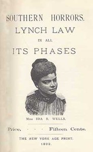 Cover of Southern Horrors: Lynch Law in All Its Phases