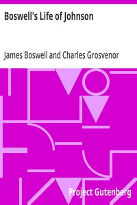 Cover of Boswell's Life of Johnson
Abridged and edited, with an introduction by Charles Grosvenor Osgood