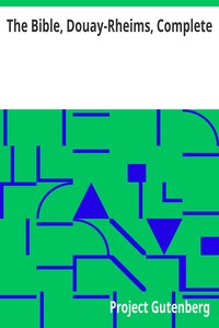 Cover of The Bible, Douay-Rheims, Complete