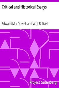 Cover of Critical and Historical Essays
Lectures delivered at Columbia University