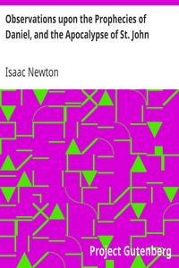 Cover of Observations upon the Prophecies of Daniel, and the Apocalypse of St. John