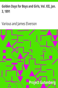 Cover of Golden Days for Boys and Girls, Vol. XII, Jan. 3, 1891