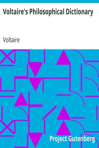 Cover of Voltaire's Philosophical Dictionary