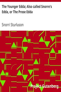 Cover of The Younger Edda; Also called Snorre's Edda, or The Prose Edda