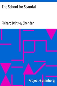 Cover of The School for Scandal