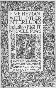 Cover of "Everyman," with other interludes, including eight miracle plays