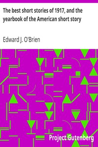 Cover of The best short stories of 1917, and the yearbook of the American short story