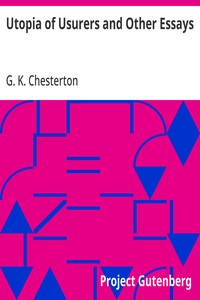 Cover of Utopia of Usurers and Other Essays