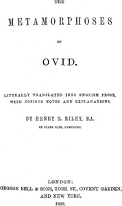 Cover of The Metamorphoses of Ovid, Books I-VII