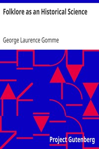 Cover of Folklore as an Historical Science