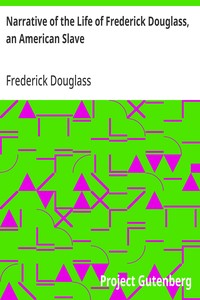 Cover of Narrative of the Life of Frederick Douglass, an American Slave