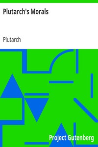 Cover of Plutarch's Morals