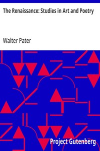 Cover of The Renaissance: Studies in Art and Poetry