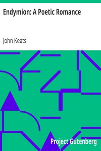 Cover of Endymion: A Poetic Romance