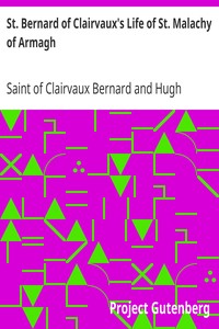 Cover of St. Bernard of Clairvaux's Life of St. Malachy of Armagh