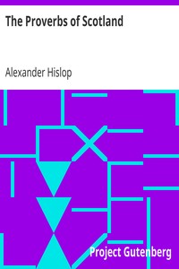 Cover of The Proverbs of Scotland