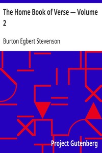 Cover of The Home Book of Verse — Volume 2
