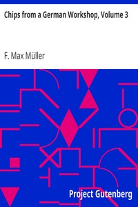 Cover of Chips from a German Workshop, Volume 3
Essays on Literature, Biography, and Antiquities