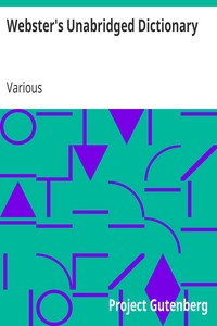 Cover of Webster's Unabridged Dictionary