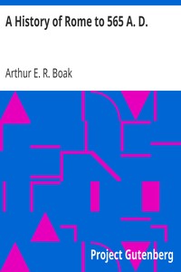 Cover of A History of Rome to 565 A. D.