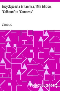 Cover of Encyclopaedia Britannica, 11th Edition, "Calhoun" to "Camoens"
Volume 5, Slice 1