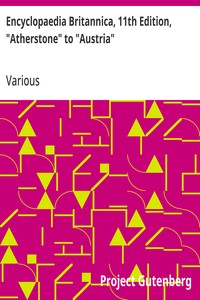 Cover of Encyclopaedia Britannica, 11th Edition, "Atherstone" to "Austria"
Volume 2, Slice 8