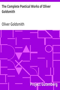 Cover of The Complete Poetical Works of Oliver Goldsmith