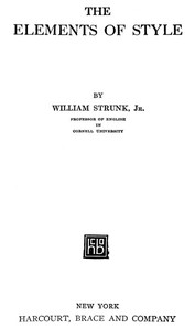 Cover of The Elements of Style