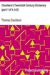 Cover of Chambers's Twentieth Century Dictionary (part 1 of 4: A-D)