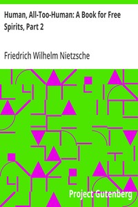 Cover of Human, All-Too-Human: A Book for Free Spirits, Part 2